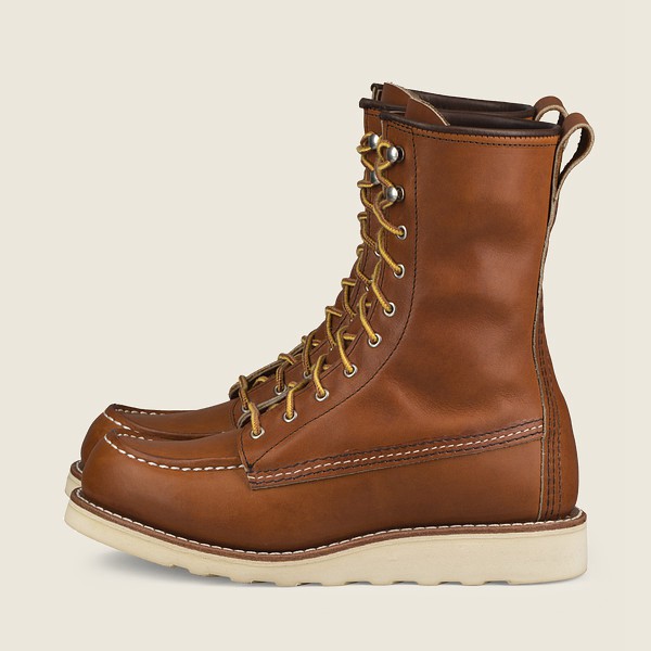 Red Wing Heritage Boots 8-Inch Moc - Tall Legacy Athletics - Brune - Dame 2437-KPNHZ